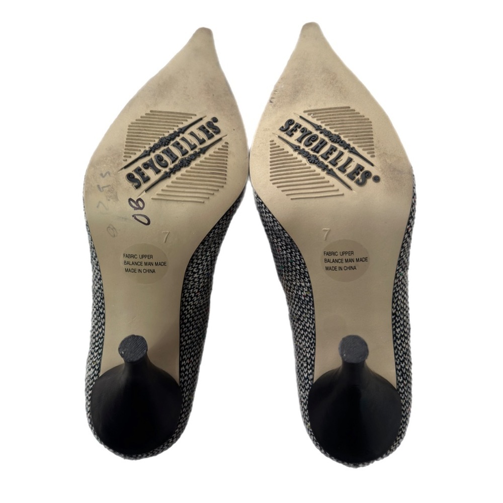 Seychelles vintage houndstooth point toe heels - Picture 3 of 4
